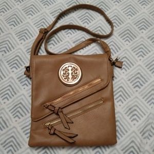 Camel colored Cross Body Bag